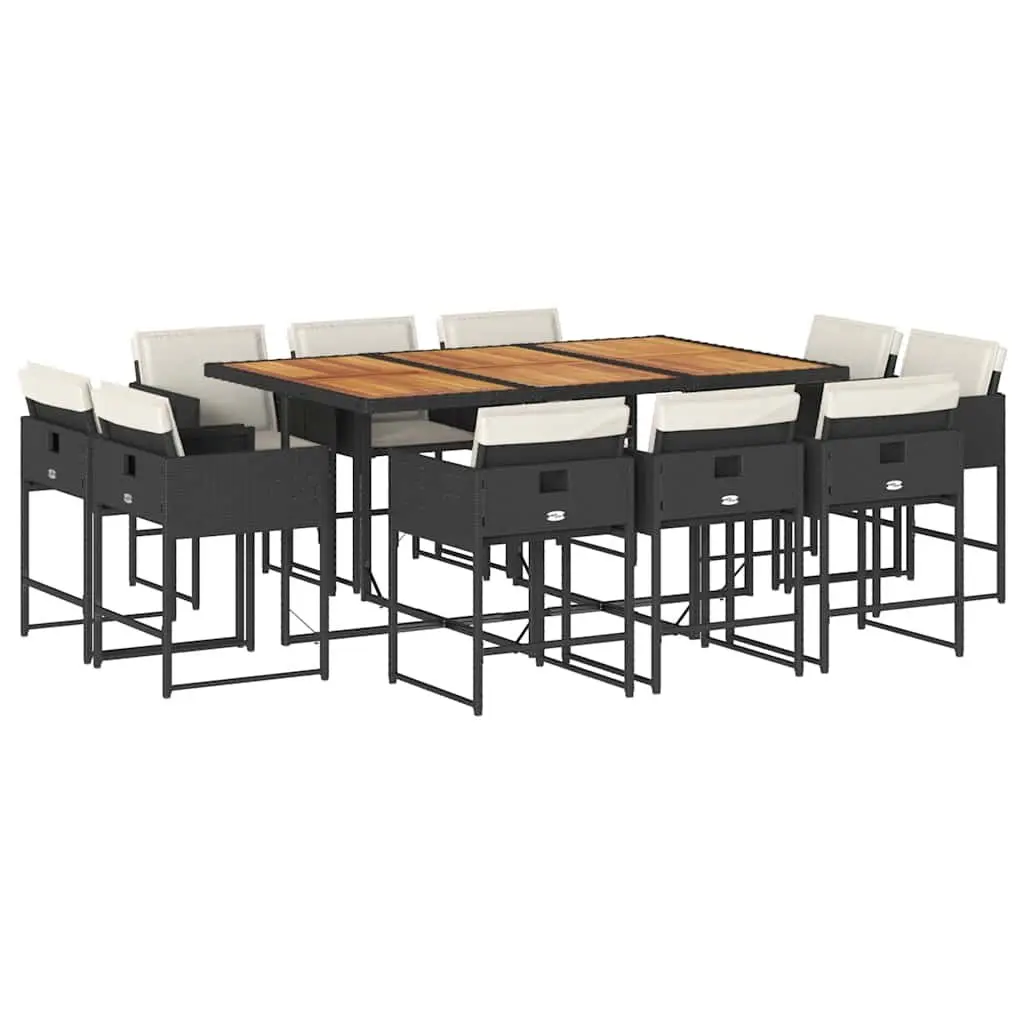 11 Piece Garden Dining Set for Outdoor Use