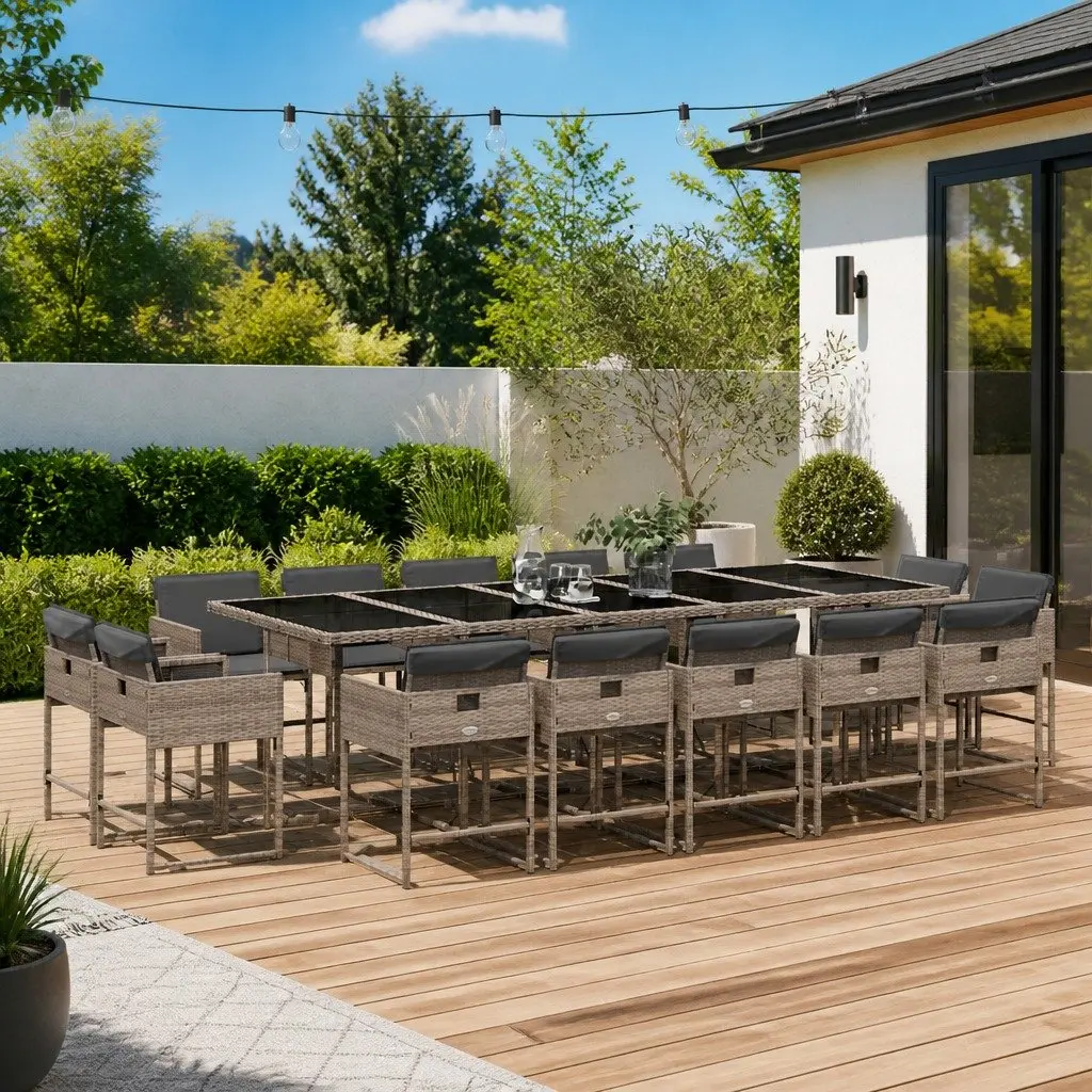 15 Piece Garden Set for Outdoor Dining