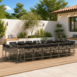 Practical 17-Piece Garden Dining Set for Your Home
