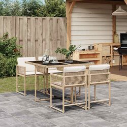 Functional 5-Piece Dining Set for Outdoor Gatherings