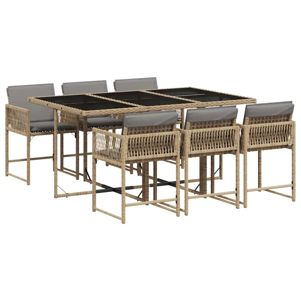 7 Piece Garden Dining Set for Outdoor Use