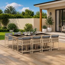 9 Piece Dining Set for Outdoor Gatherings