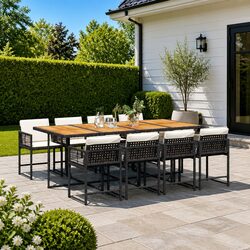 Ideal 9 Piece Dining Set for Outdoor Gatherings