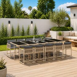 11-Piece Dining Set for Outdoor Gatherings
