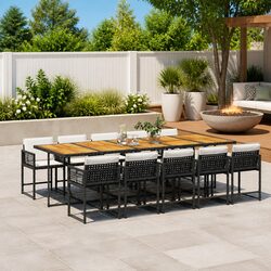 Versatile 11-Piece Dining Set for Outdoor Use