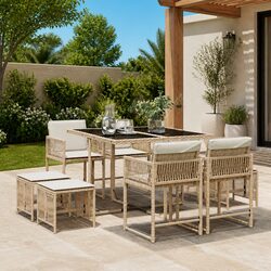 Practical 9-Piece Outdoor Dining Set for Everyday Use