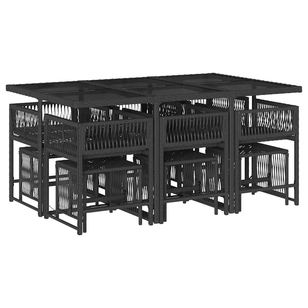 11-Piece Garden Dining Set for Outdoor Use