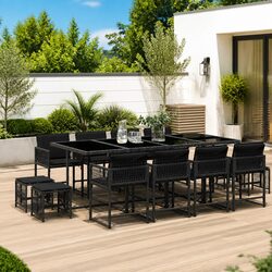 Practical 13 Piece Dining Set for Various Outdoor Spaces