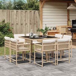 Practical 9 Piece Outdoor Dining Set for Any Occasion