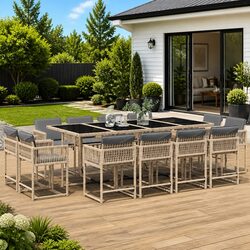Versatile 13-Piece Garden Dining Set for Outdoor Spaces