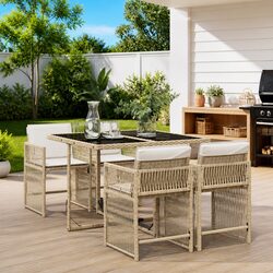 5 Piece Dining Set for Outdoor Use