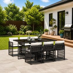 Versatile 7 Piece Outdoor Dining Set for Any Space