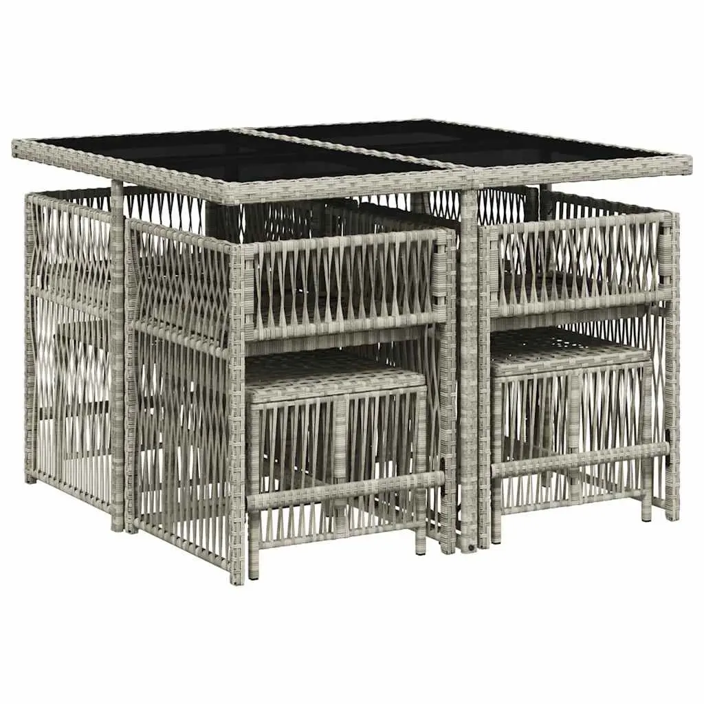 9 Piece Garden Dining Set with Cushions