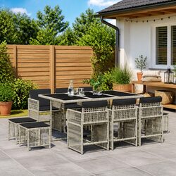 Practical 11 Piece Garden Dining Set for Any Outdoor Space