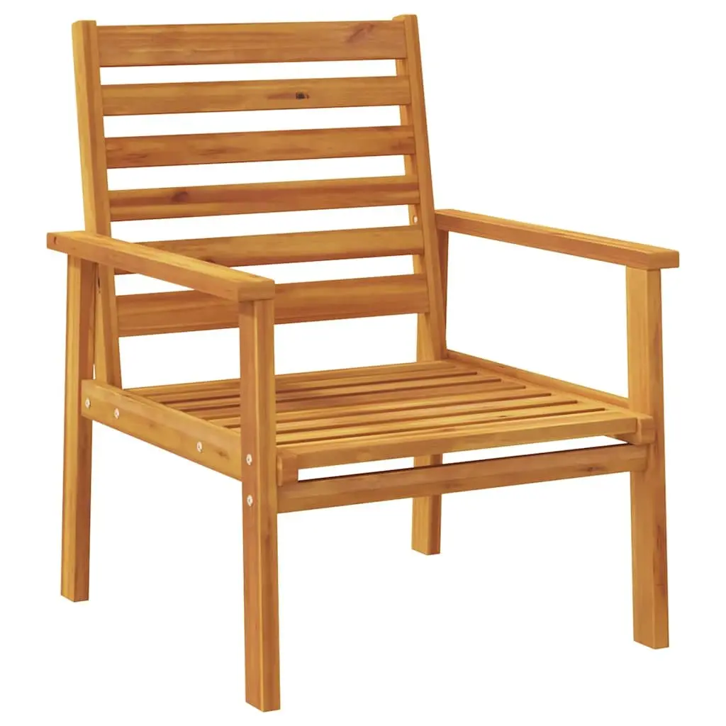 5 Piece Solid Acacia Wood Lounge Set Brown Outdoor Furniture Patio Seating