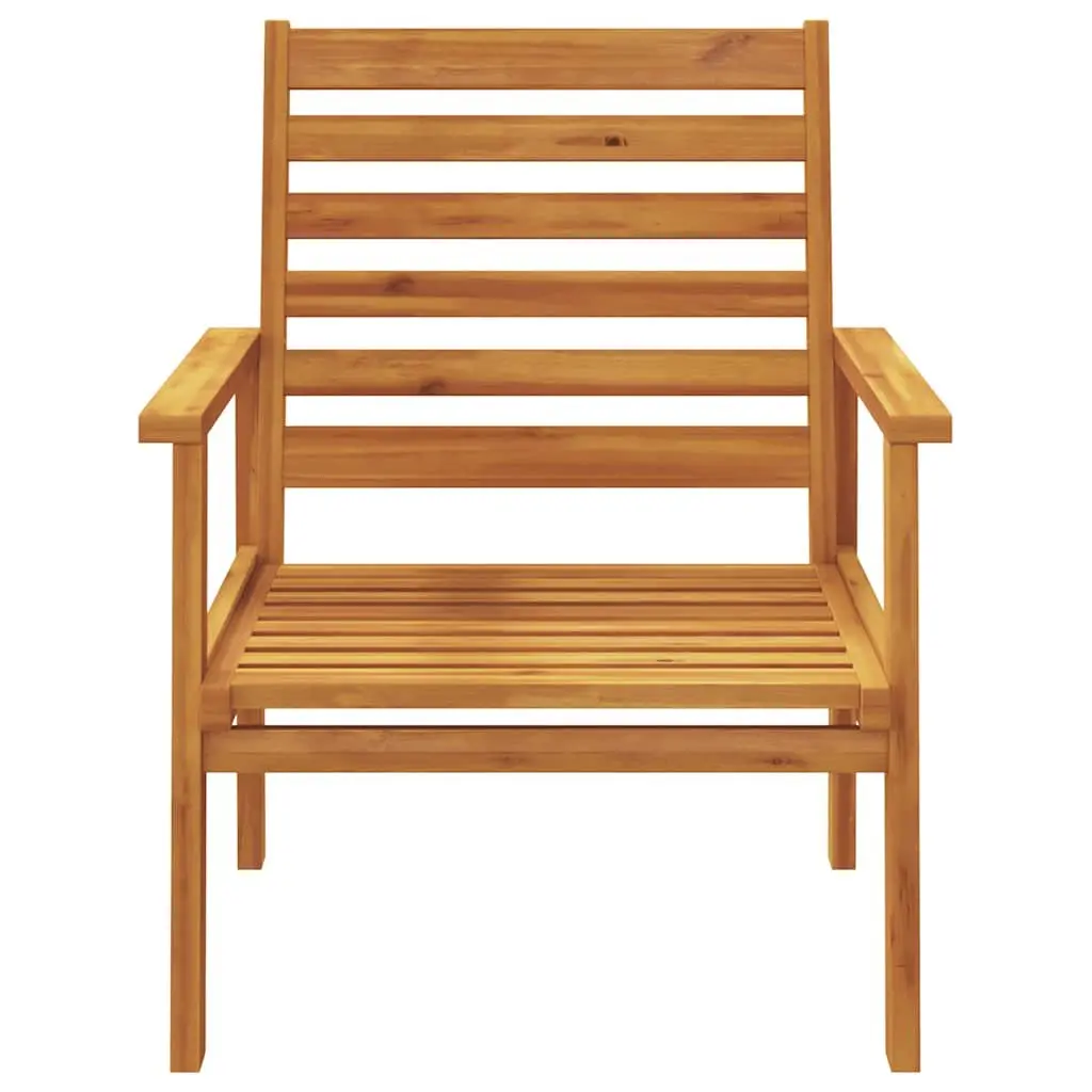 5 Piece Solid Acacia Wood Lounge Set Brown Outdoor Furniture Patio Seating