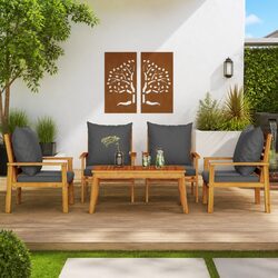 Versatile 5-Piece Outdoor Lounge Set for Various Spaces