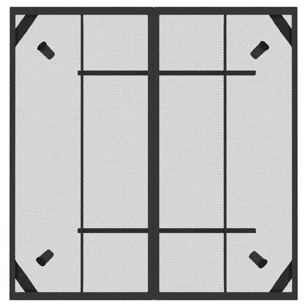 Outdoor Furniture Dining Set Metal Mesh Anthracite 5 Piece with Foldable Chairs and Adjustable Backrest