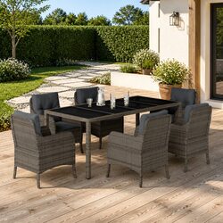 Practical 7-Piece Garden Dining Set for Any Occasion