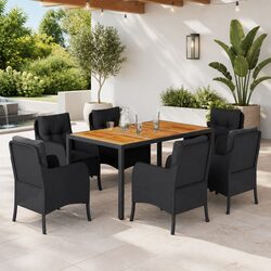 Practical 7 Piece Outdoor Dining Set for Various Gatherings
