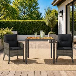 Functional 3 Piece Outdoor Dining Set for Relaxing