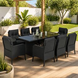Practical 9-Piece Dining Set for Any Outdoor Occasion