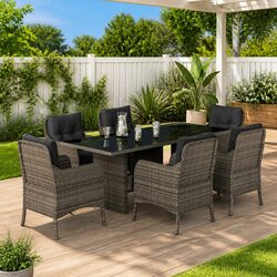 Practical 7 Piece Outdoor Dining Set for Everyday Use