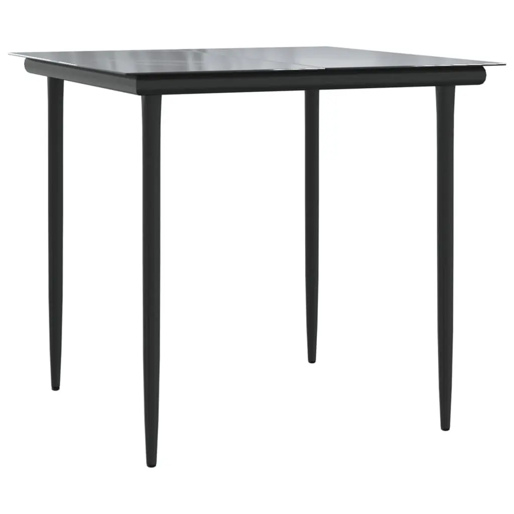Garden Dining Set 5 Piece Outdoor Furniture Table Chairs Cushions Grey Patio