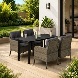 Practical 5 Piece Garden Dining Set for Your Outdoor Activities