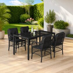 Functional 5 Piece Outdoor Dining Set for Relaxation