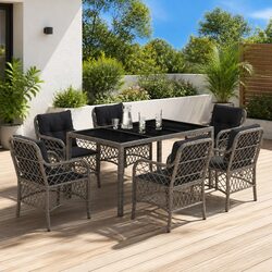 Versatile 7 Piece Garden Dining Set for Outdoor Use