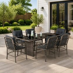 Versatile 7 Piece Dining Set for Outdoor Gatherings