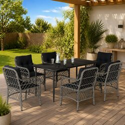 Practical 7 Piece Dining Set for Every Outdoor Occasion