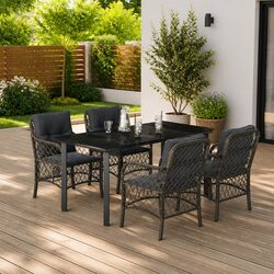 Versatile 5-Piece Outdoor Dining Set for Your Patio