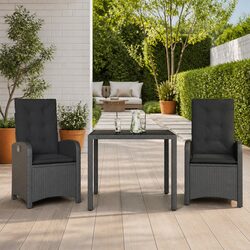 Practical 3 Piece Dining Set for Outdoor Gatherings