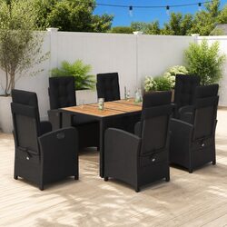 Practical 7 Piece Dining Set for Outdoor Use