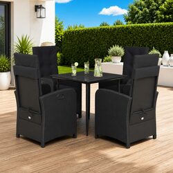 5 Piece Outdoor Dining Set for Patio and Garden Use