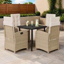 Practical 5-Piece Garden Dining Set for Home Use