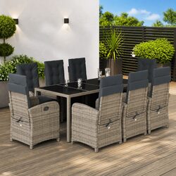 Versatile 9 Piece Dining Set for Your Outdoor Areas