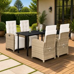 Functional 5-Piece Outdoor Dining Set for Garden Gatherings