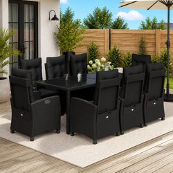 Practical 9 Piece Outdoor Dining Set for Any Space