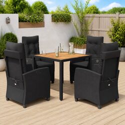 Practical 5-Piece Dining Set for Any Outdoor Setting