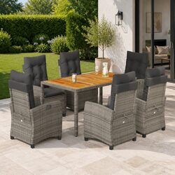 Versatile 7 Piece Dining Set for Outdoor Spaces