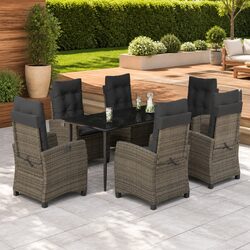 Versatile 7-Piece Outdoor Dining Set for Any Garden