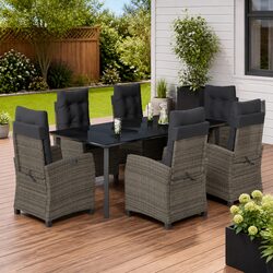 Practical 7 Piece Garden Dining Set for Any Occasion