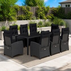 Perfect 9 Piece Dining Set for Outdoor Use