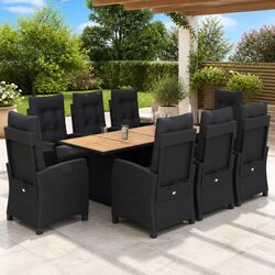 Practical 9 Piece Outdoor Dining Set for Your Space