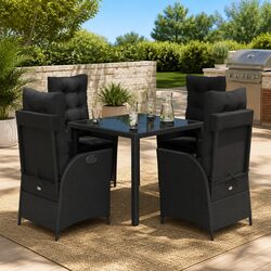 Practical 5 Piece Outdoor Set for Dining and Relaxation