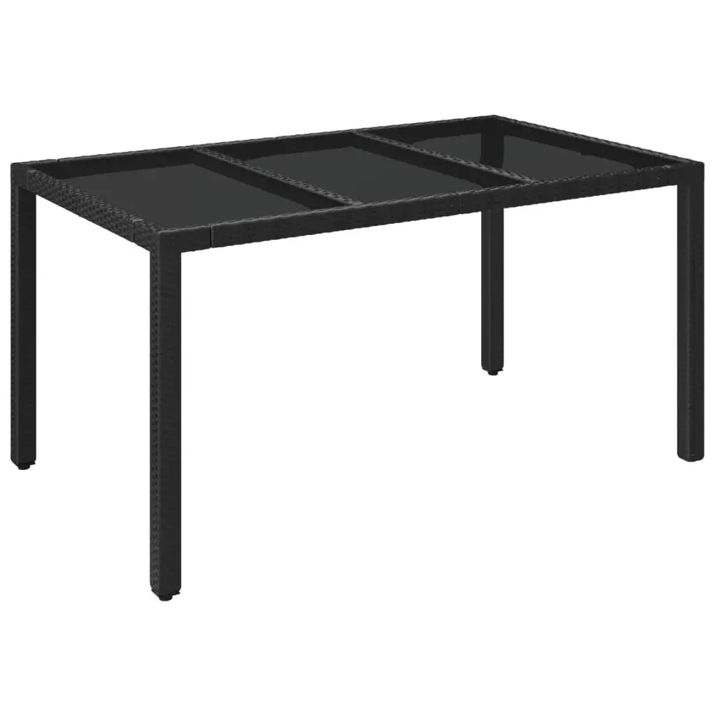 7-Piece Black Outdoor Dining Set with Cushions