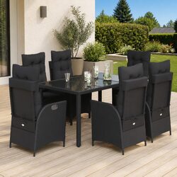 Practical 7 Piece Dining Set for Outdoor Use